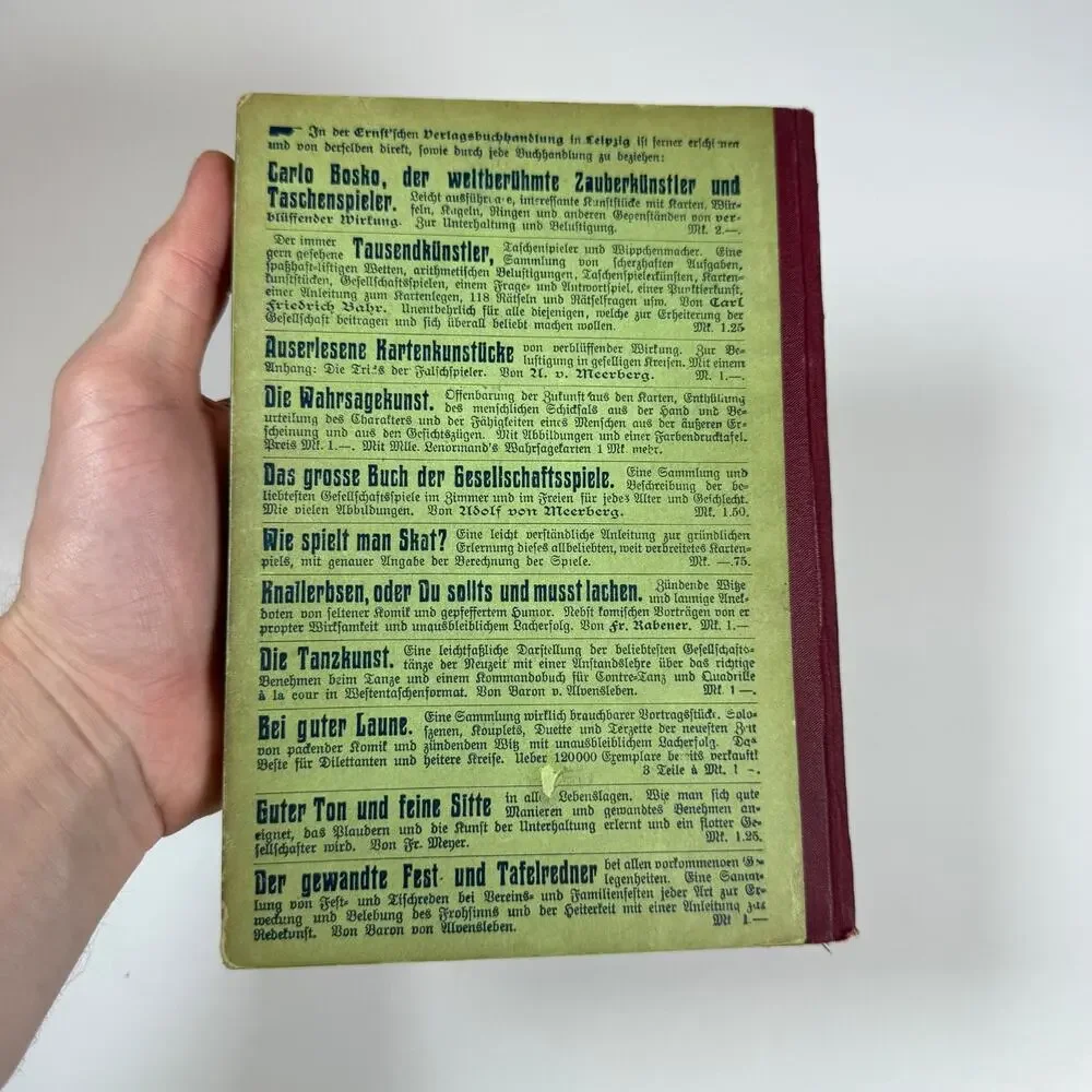 Headnuts Coll By Ida Hofmann 1911 Antique book German Language